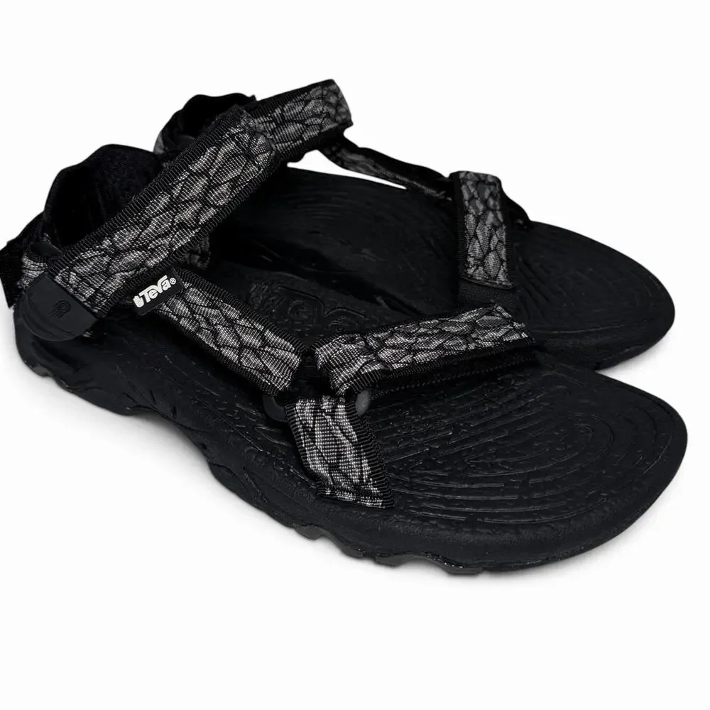 Teva Hiking Sandals Terra Fi Mens Sz 9 Black Gray Sport Trail Outdoor